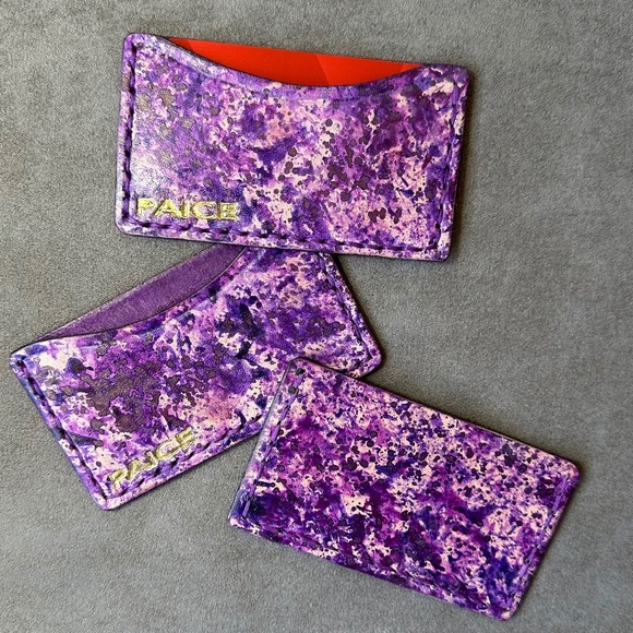 cosmic purple card wallet